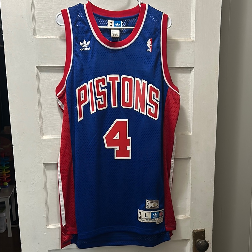 Adidas Blue Pistons Jersey